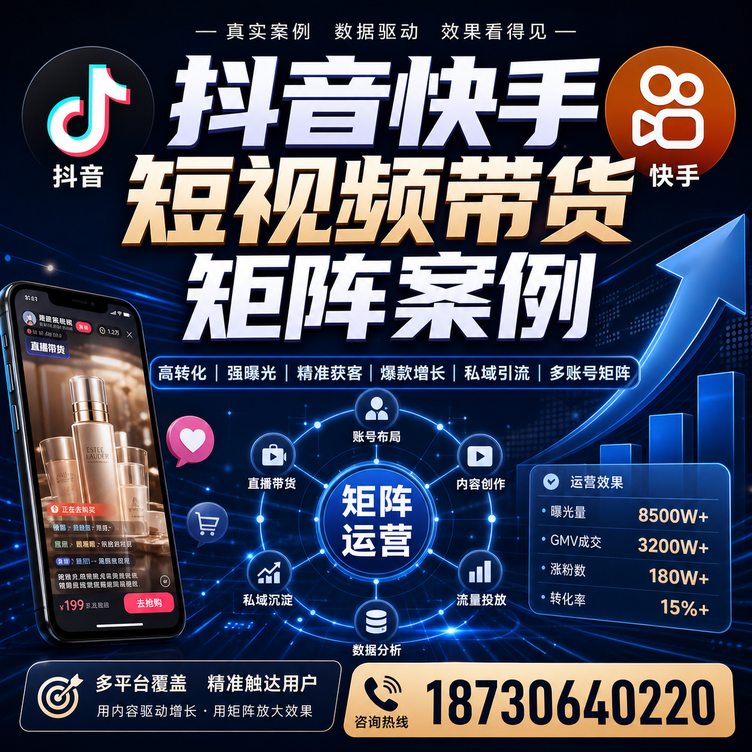 潜江短视频带货团队多平台矩阵自动分发案例